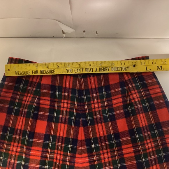 Pendleton vintage Wool Tartan Plaid Wool Skirt size 12 lined made in USA - Picture 7 of 9